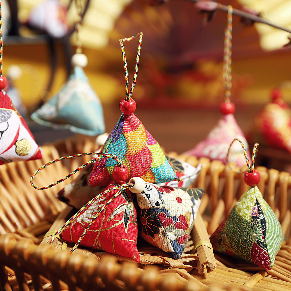 青檬端午节香包粽子diy材料儿童艾草车载手工荷包刺绣香囊批发