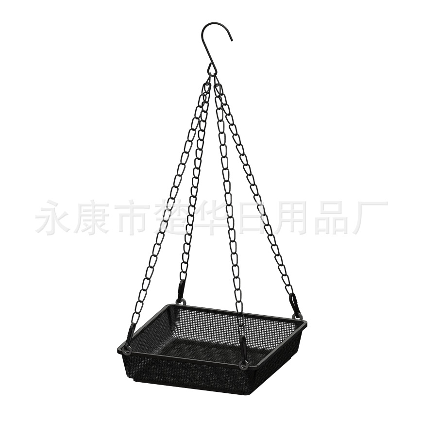 Cross-Border Metal Bird Feeder Outdoor Hanging Hummingbird Feeder with Chain Wire Bird Automatic Feeder