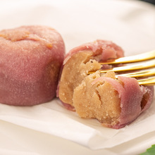 真冰皮紫薯芋泥面包绿豆饼传统老式糕点手工零食小吃早餐食品孕妇