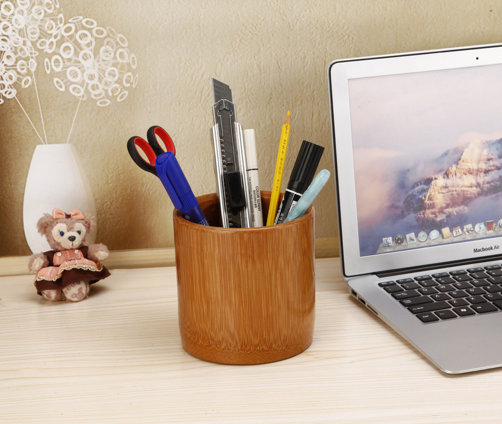 实木笔筒大笔筒木制笔筒木质笔筒大容量竹笔筒大号笔筒竹制笔筒