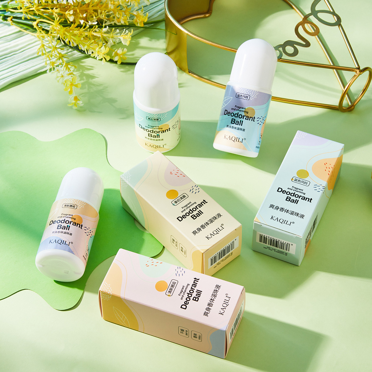 卡琪丽走珠香体露学生便携款腋下香体止汗露清新淡香夏日滚珠香水