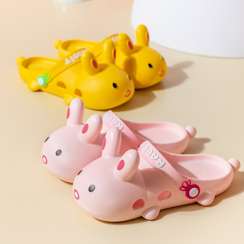 Children's Cute Slippers Summer Shoes Two-Way Baby One-Year-Old 25.00G-Year-Old Boys and Girls Go out Bridled Slippers