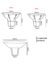 网红刨冰碗冰沙绵绵冰碗一次性花形手持冰托手捧冰杯450毫升加厚