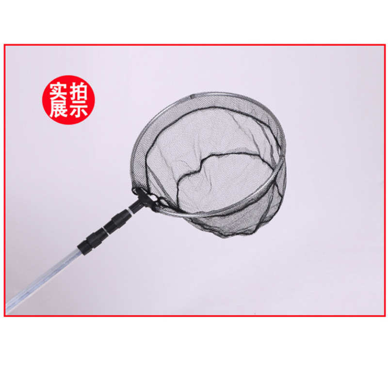 Wholesale Dip Net Aluminum Alloy Dip Net Dense Eye Dip Net Folding Flower Stem Fishing Net Rod Fishing Gear Wholesale