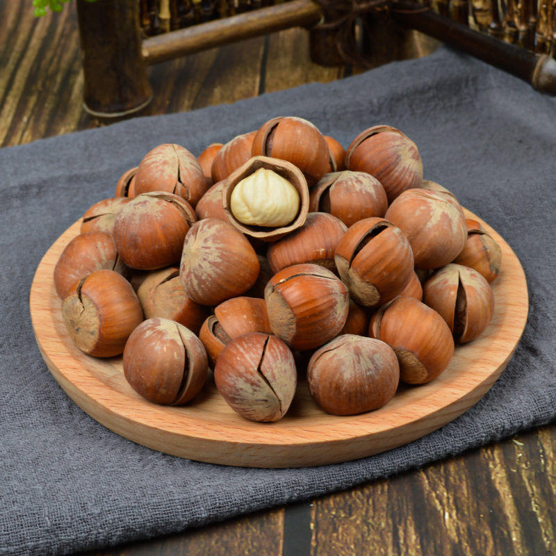 新货开口大榛子东北薄皮炒熟新鲜生榛子孕妇儿童坚果