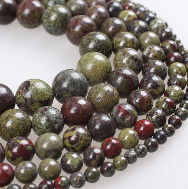 圆珠龙血石散珠饰品配件diy杂石珠子diy 手链项链制作s011-阿里巴巴