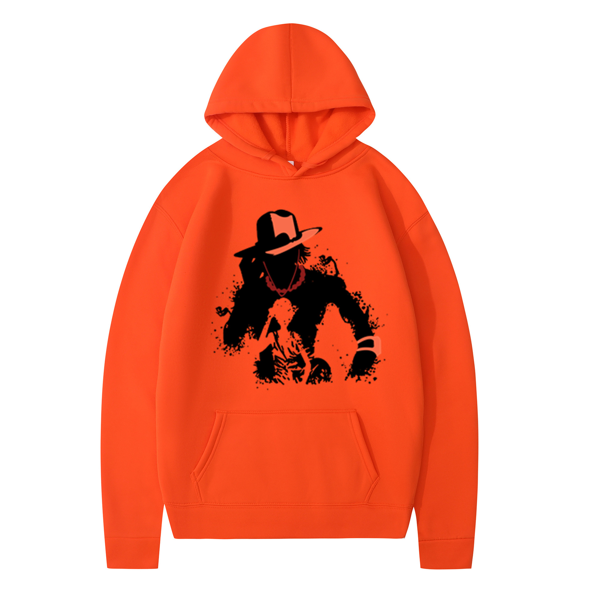 one piece 海贼王周边人物印花卫衣春秋休闲情侣通用外套连帽衫