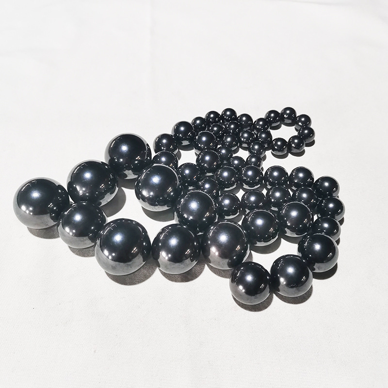 铁氧体磁球形巴克球磁铁黑色抛光磁球医疗保健按摩黑磁珠