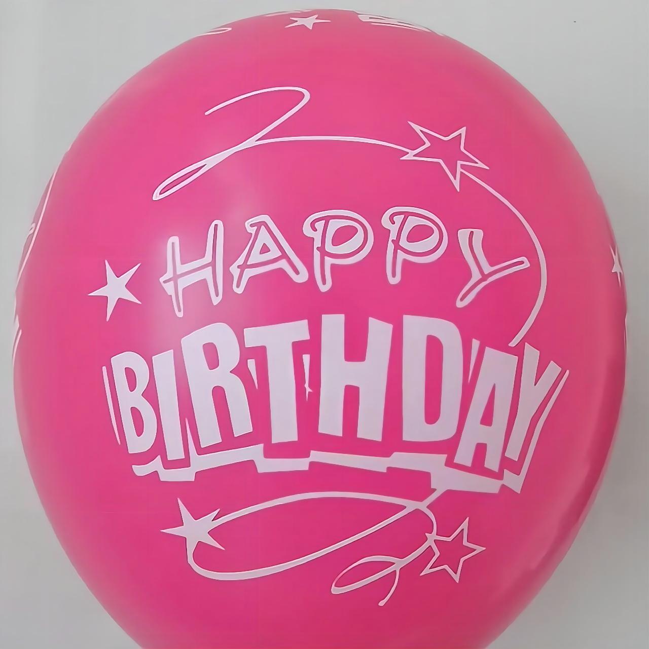 10-Inch 12-Inch Thickened Printing Balloon Birthday Arrangement Store Celebration Advertising Logo Customizable Pattern Large Quantity and Excellent Price