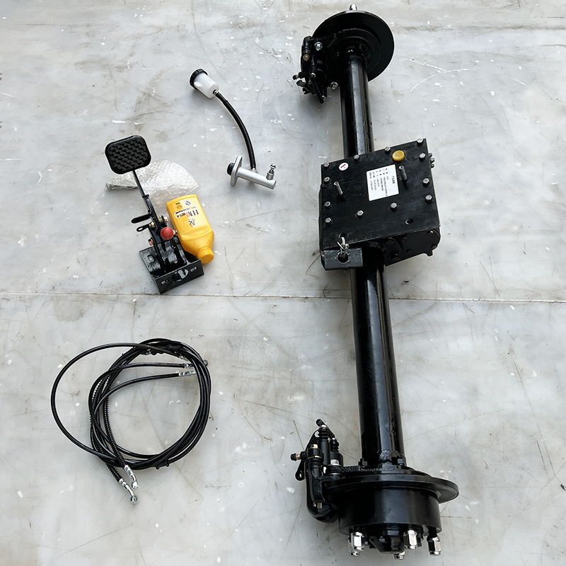 工程车桥悬浮车桥碟刹工程电动三轮车分体链条大碟刹后桥改装车桥