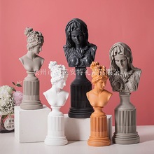 北欧艺术人物雕像摆件芙蕾雅女神圣母仿雕塑树脂工艺品桌面装饰品