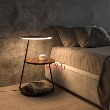 GQ创意卧室落地灯无线充电客厅置物架茶几灯设计感沙发旁床头柜一