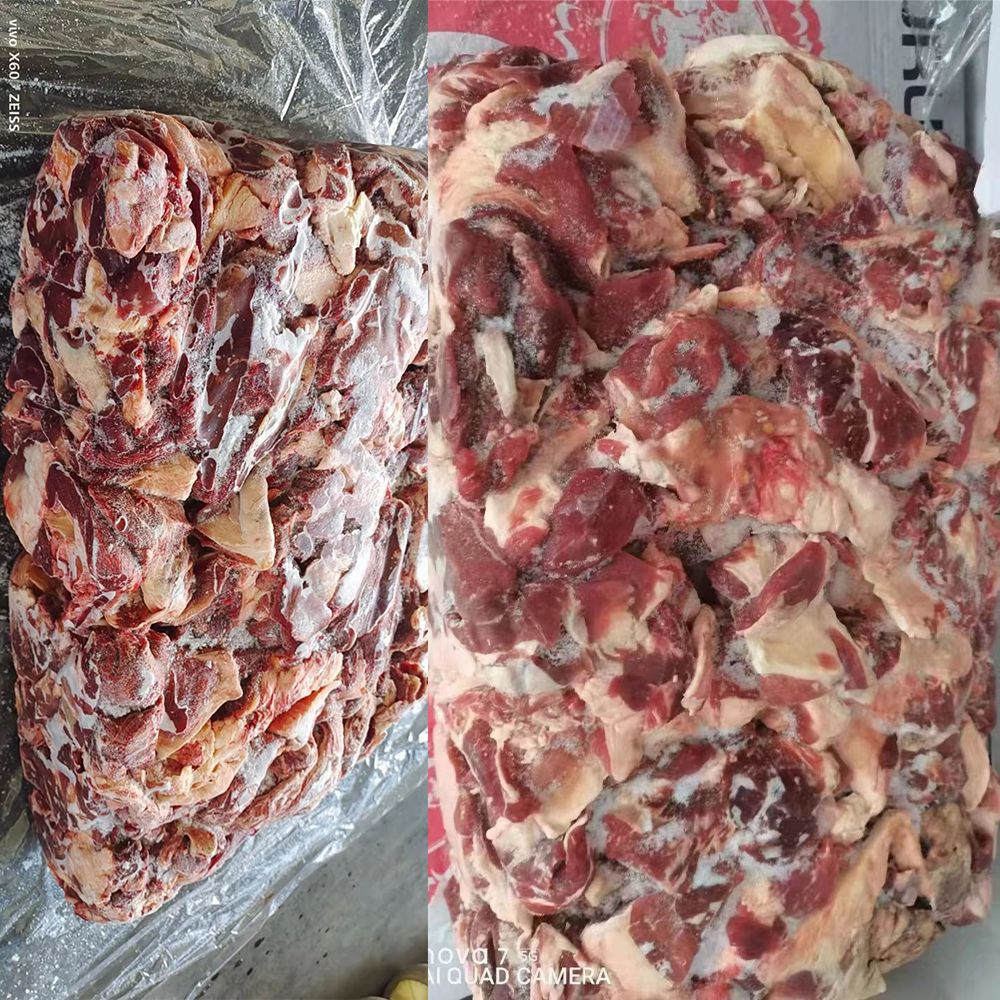 乌拉圭牛碎肉烧烤穿串绞肉馅炖煮炒菜进口牛碎肉80比例牛碎肉