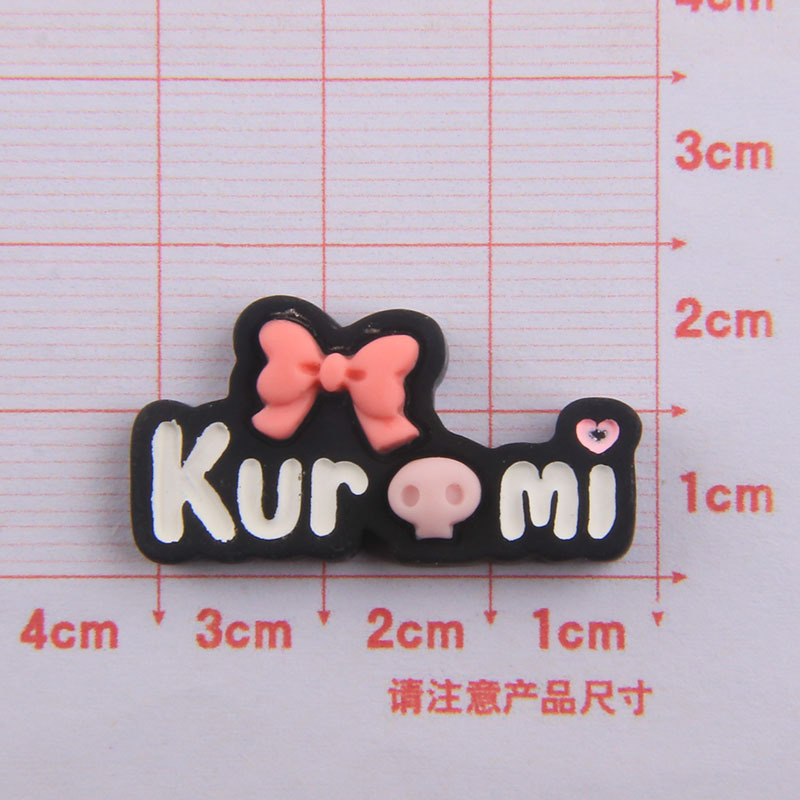 Handmade DIY Cartoon Black Kromi Resin Accessories Hairpin Ornament Cream Glue Phone Case Material Package Wholesale