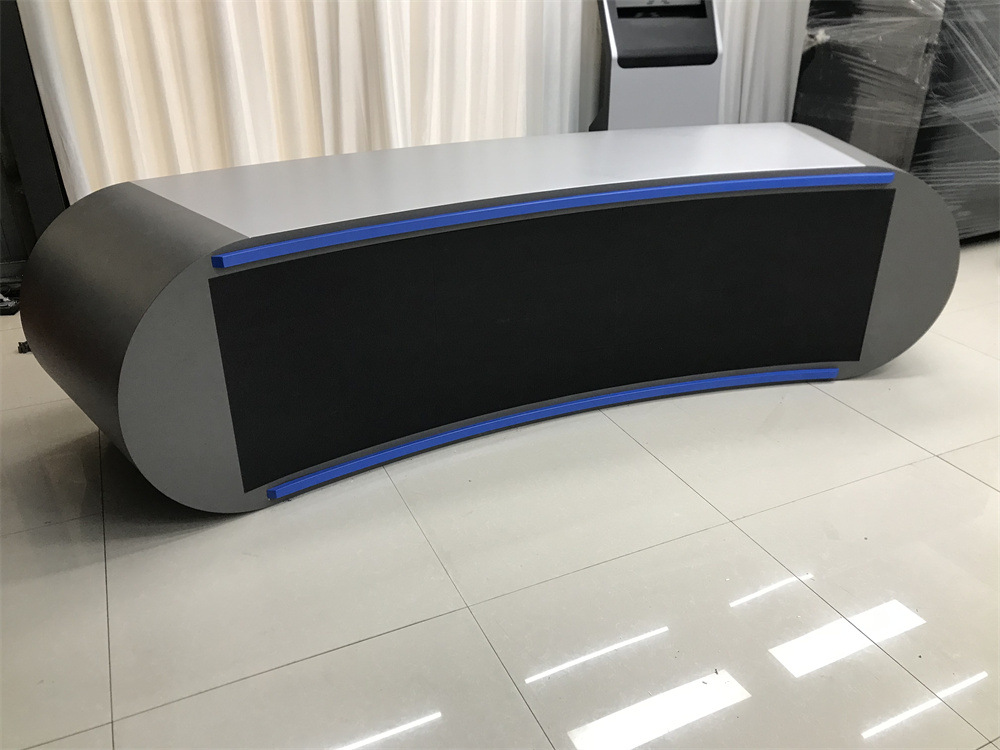 演播室主播台播音桌小主持人新闻主播台播音台主播桌演播台访谈桌