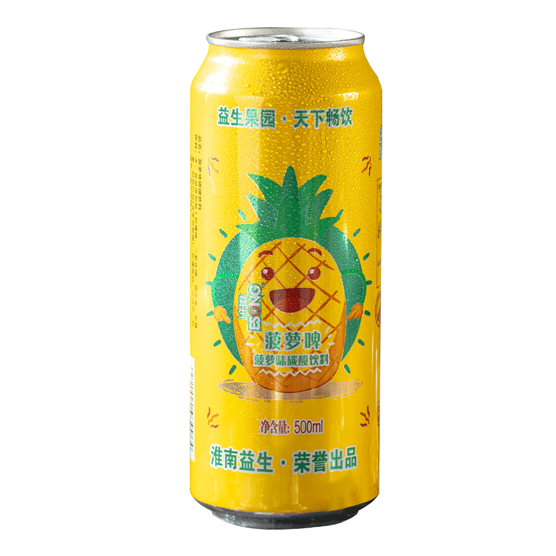 菠萝啤碳酸饮料500ml*6罐果啤菠萝味汽水无酒精易拉罐装啤酒