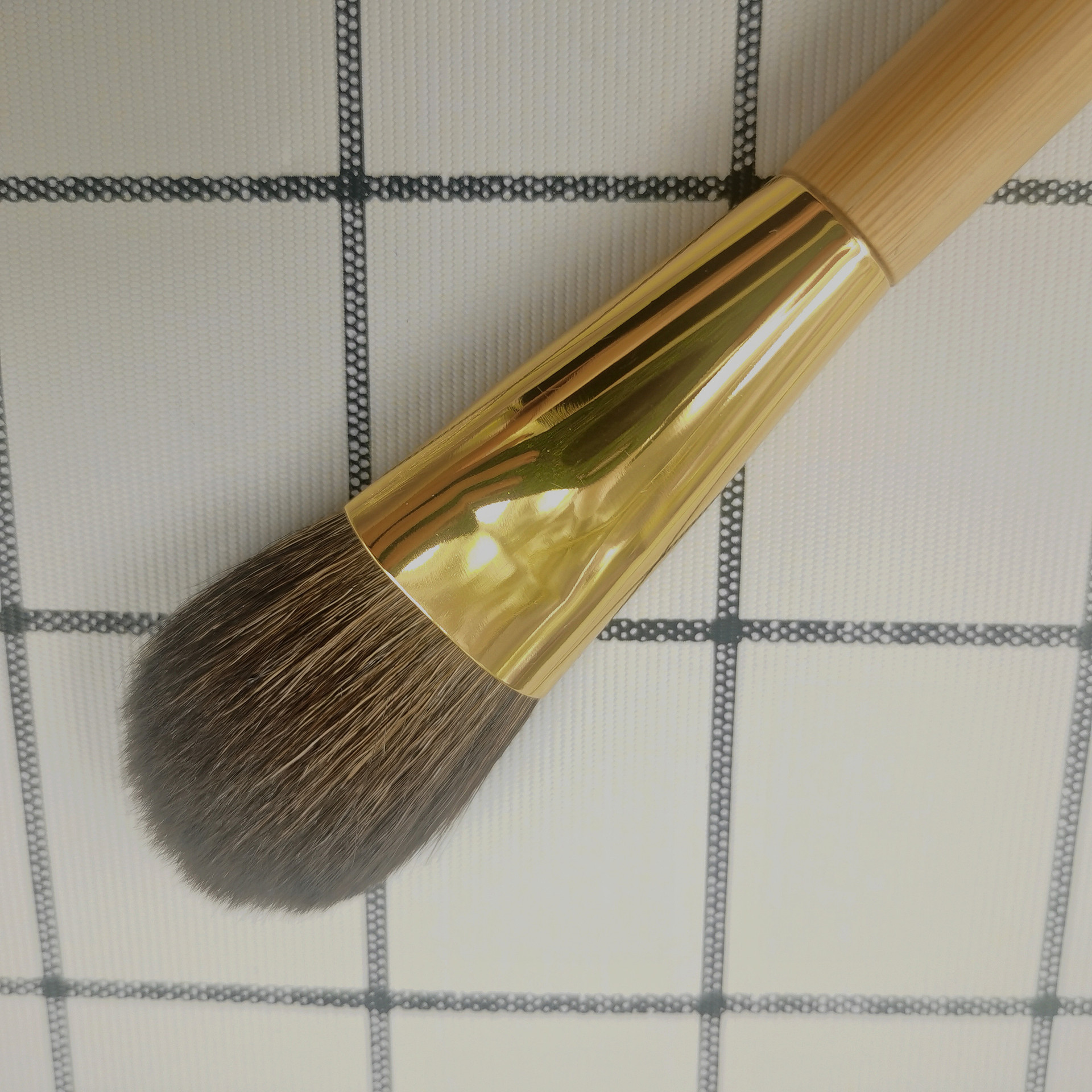 沧州产tarte腮红刷细光峰山羊毛竹柄