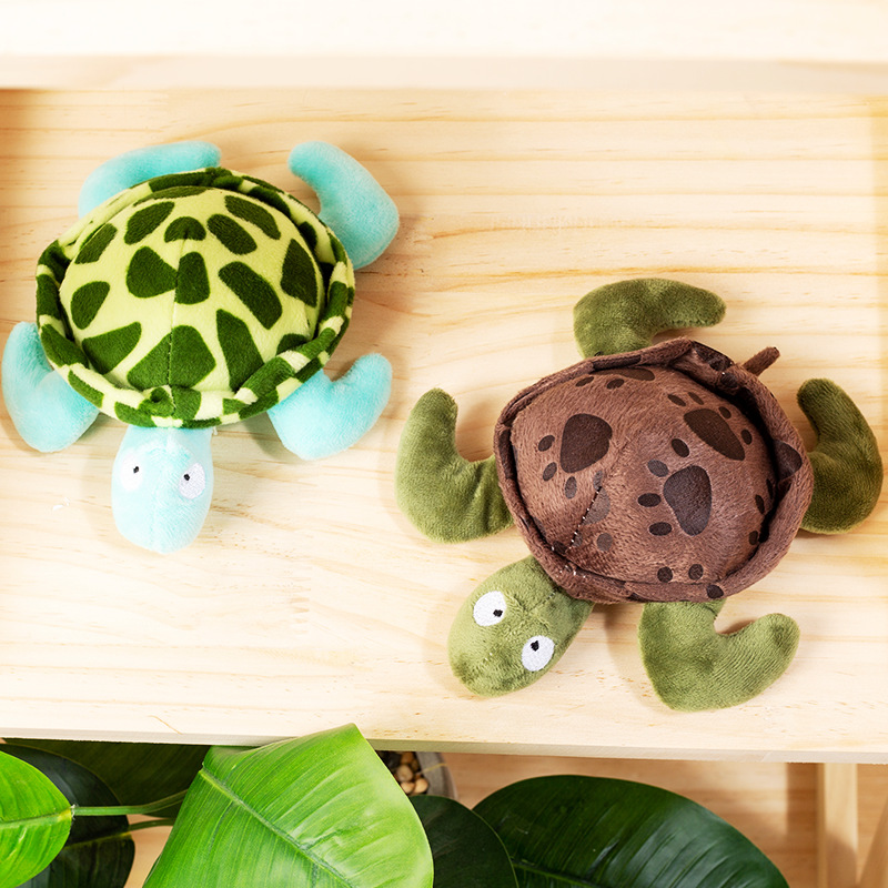 Spot Supplies Dog Bite-Resistant Pet Toy Plush Toy Dog Sound Turtle Doll Molar Fun Toy