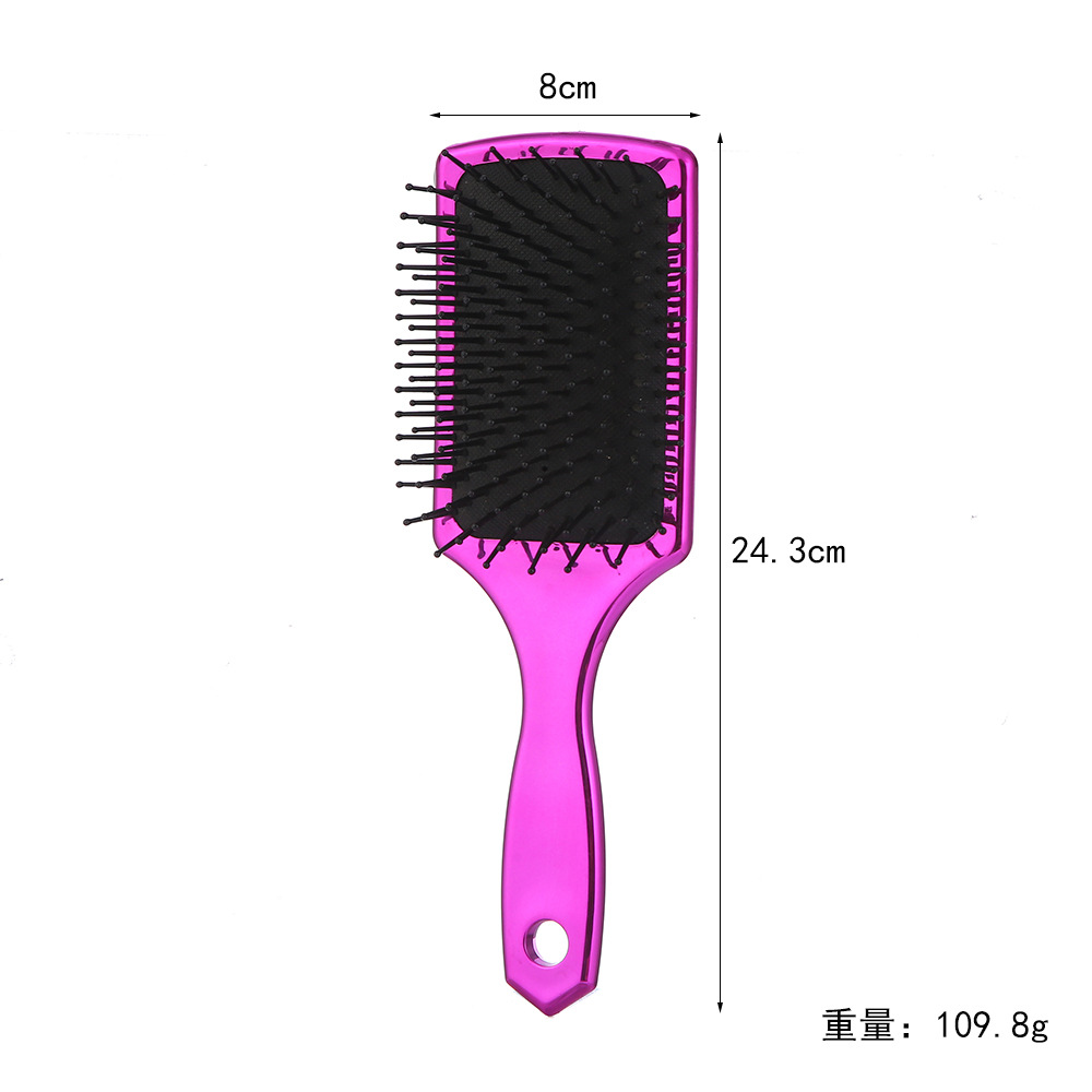 European and American Mirror Plating Generous Plate Hair Curls Air Cushion Comb Straight Hair Airbag Massage Comb in Stock Wholesale