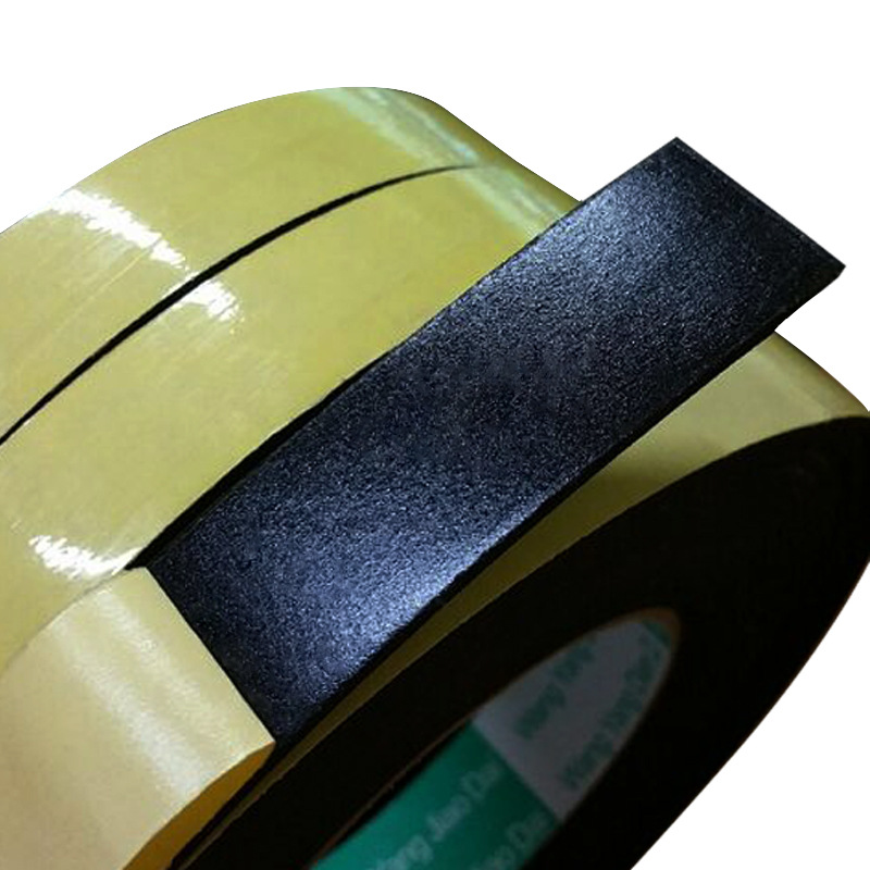 eva海绵胶带黑色单面泡沫泡棉胶防撞密封隔音胶条1 2 3 5mm厚批发