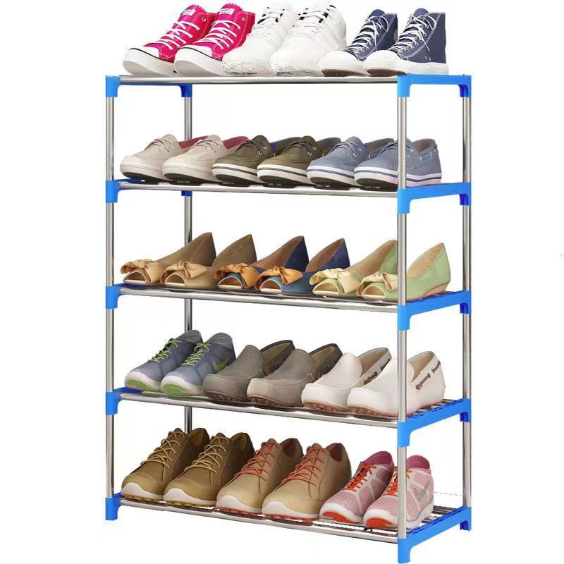 Factory Direct Sales Special Offer Large Capacity Simple Shoe Rack Home Storage Gadget Multi-Layer Assembled Shoe Cabinet Door Shoe Rack