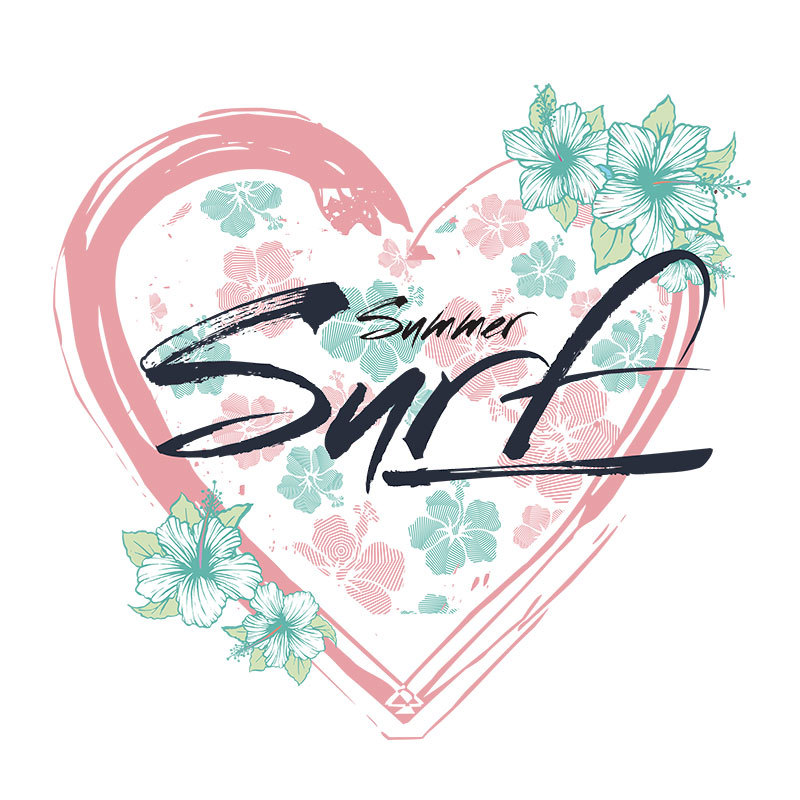 跨境货源爱心蝴蝶柯式烫画 高弹热转印图案logo t恤印花贴纸烫画