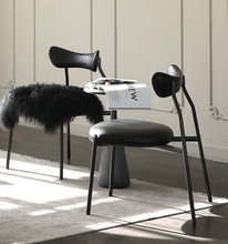 轻奢设计师款蜻蜓椅家用餐椅极简个性创意北欧椅子休闲洽谈家用椅