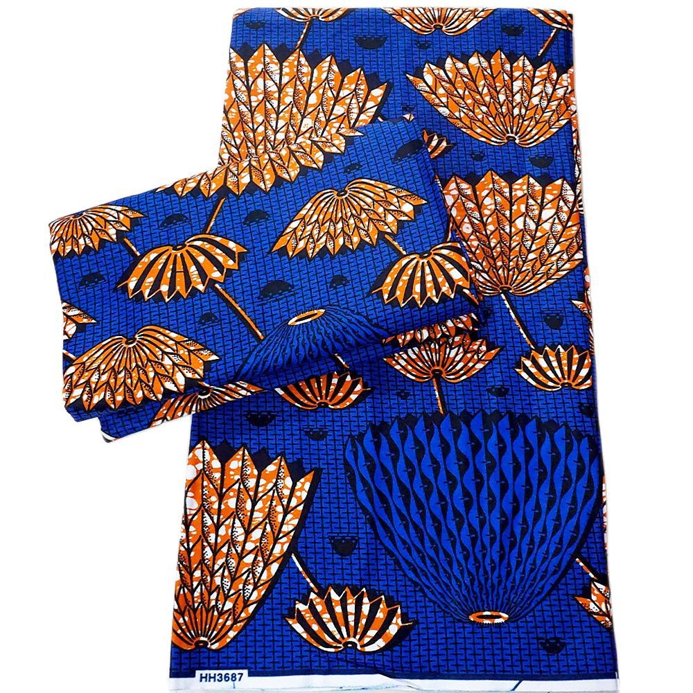 African Wax Fabric Ankara Cerecloth Cotton African Ankara Fabric Cotton Foreign Trade Cerecloth