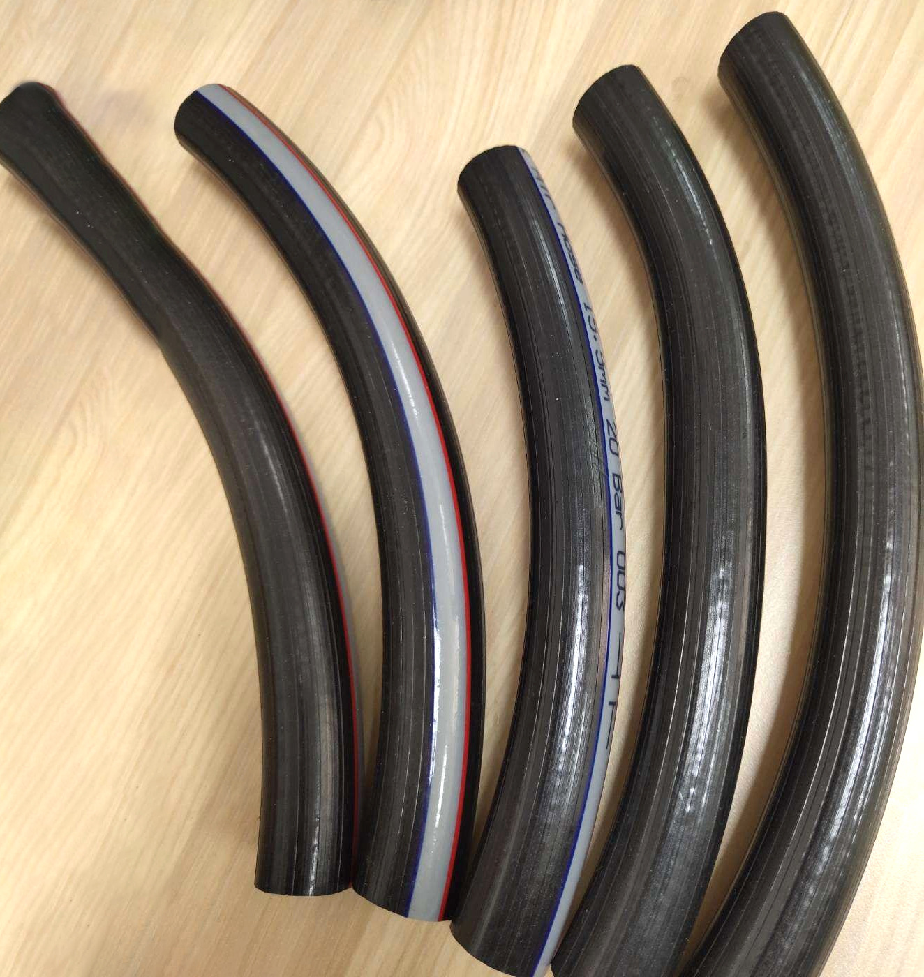 greatflex 黑色 pvc增强管网纹管加厚编织软管