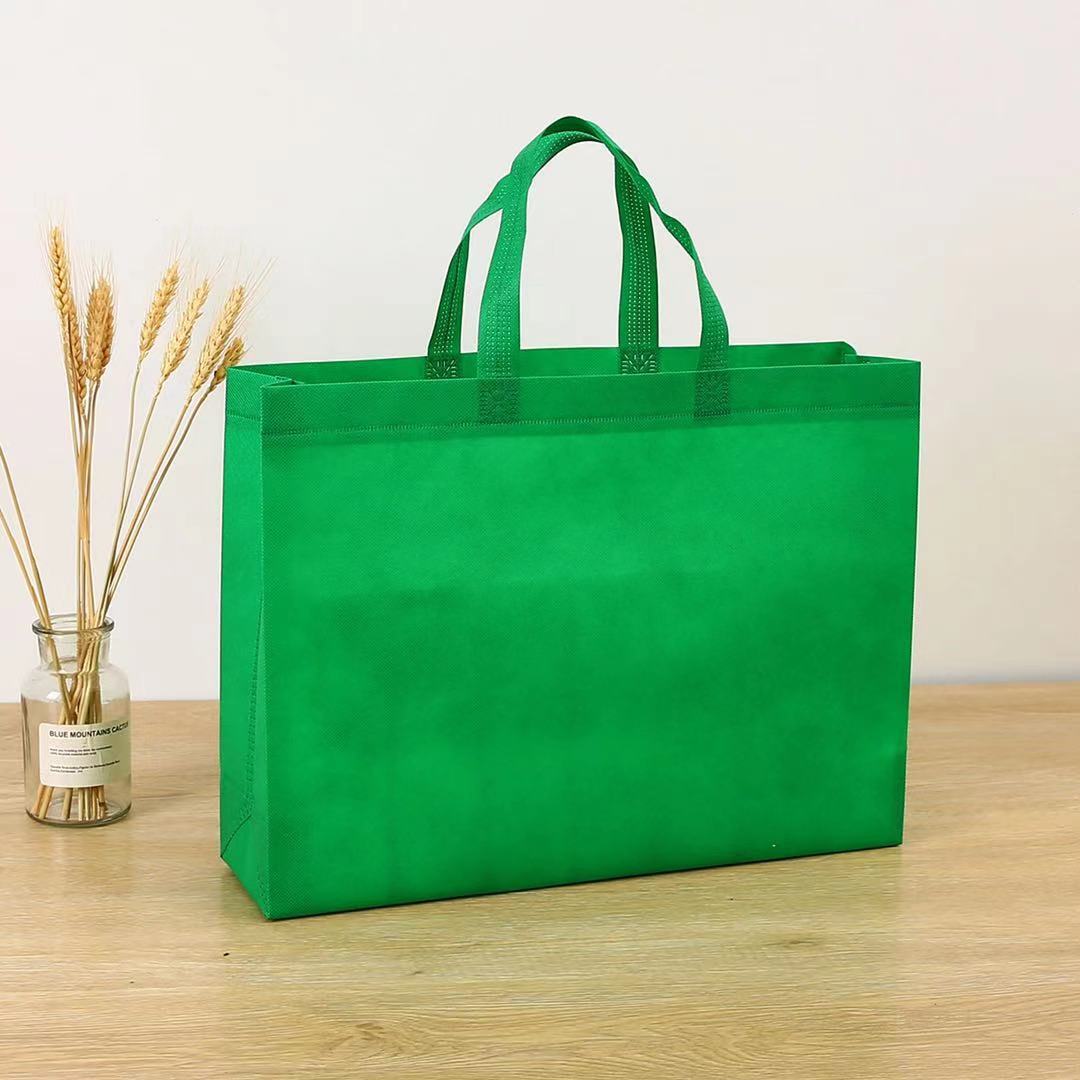 现货热压无纺布袋定制手提袋服装袋外卖打包袋广告购物袋定做logo