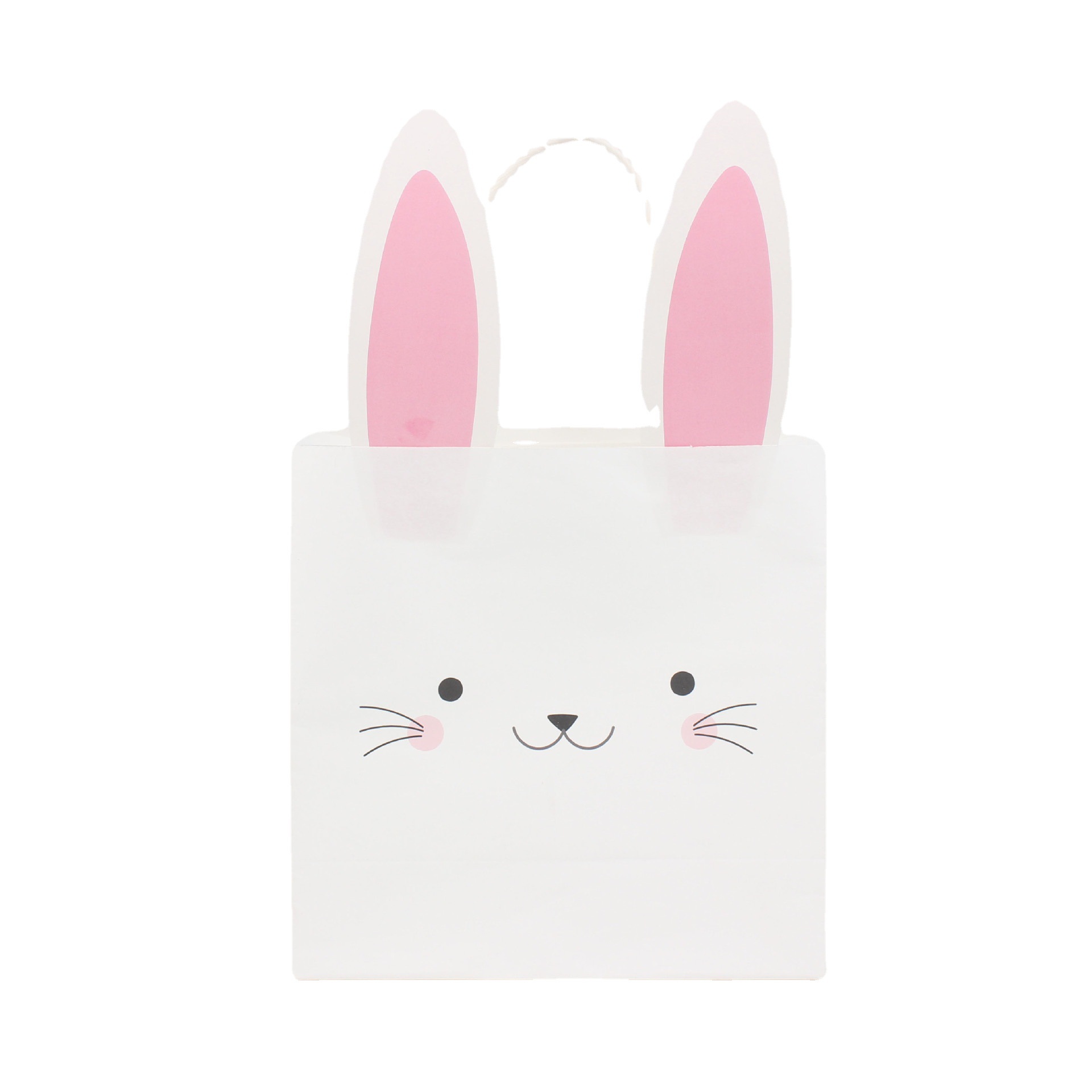 Amazon Hot Selling Easter Rabbit Ears Cartoon Gift Bag Tote Bag Creative Exquisite Paper Packaging Bags