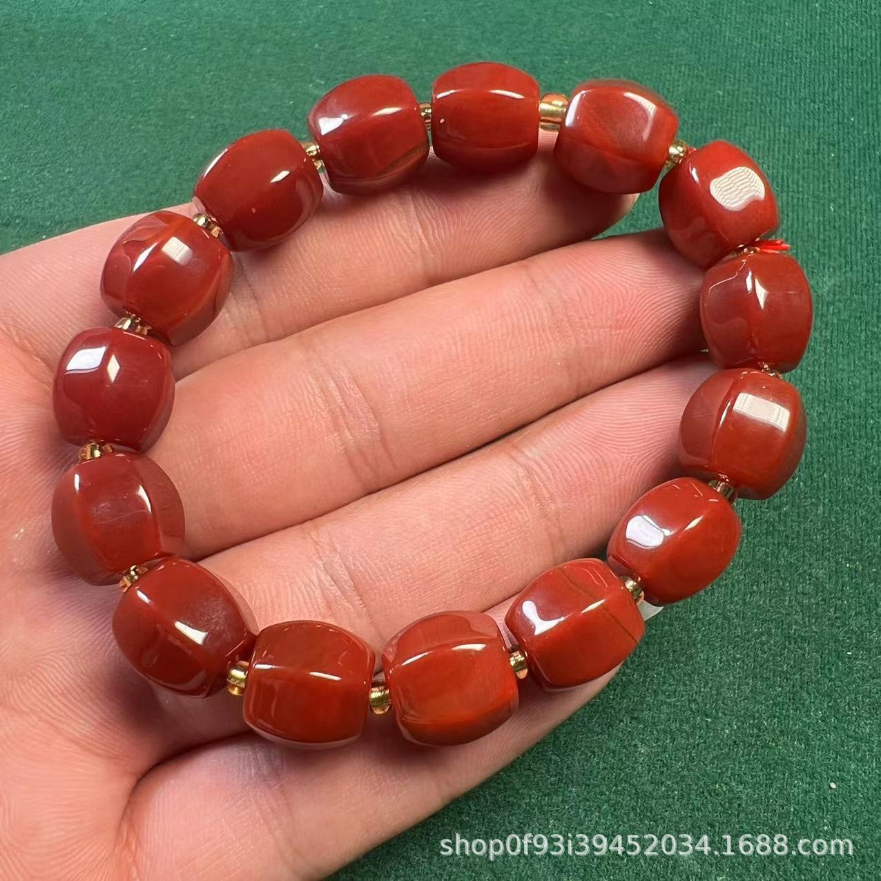 天然玛瑙当南红玛瑙手串可出国检证书拆开可做配饰抖音直播供货