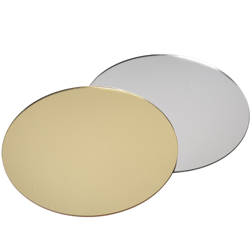 亚克力圆形镜面板倒影板拍照反光板背景板有机玻璃影视摄影静物台