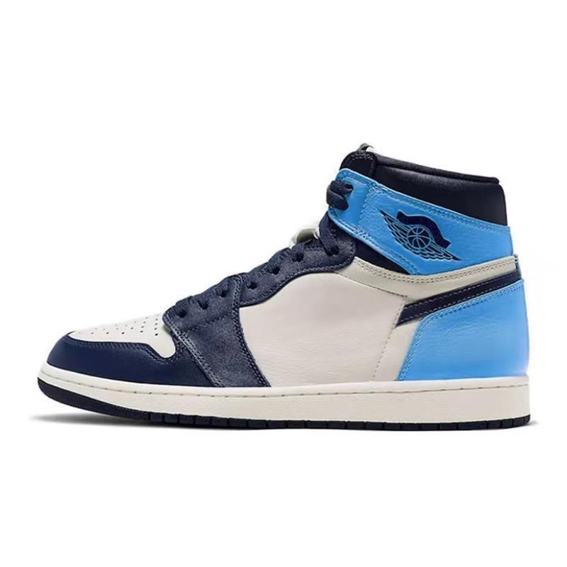 aj1高帮男鞋芝加哥联名白灰篮球运动休闲情侣男女板鞋aj春季新款