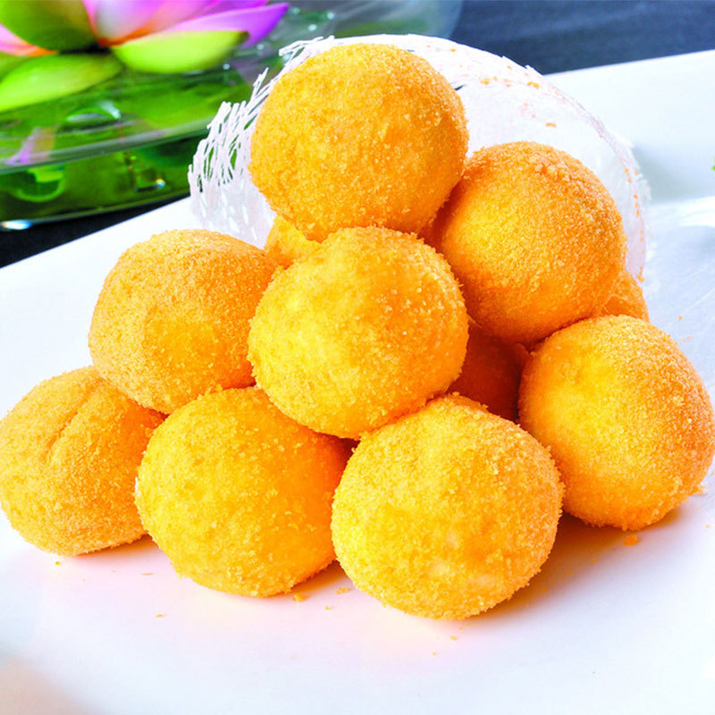 欧王香芋地瓜丸400g油炸小吃半成品冷冻食品速冻紫薯球