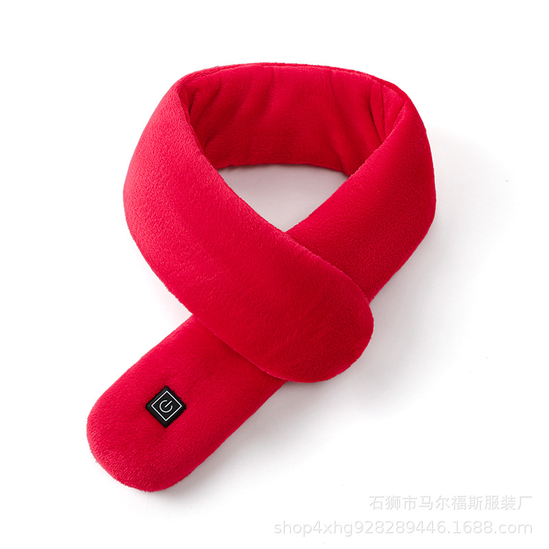 USB Charging Technology Heating Scarf Men's and Women's Winter Neck Protection Warm Hot Compress Therapy Heating Scarf Fashion Cold-Proof