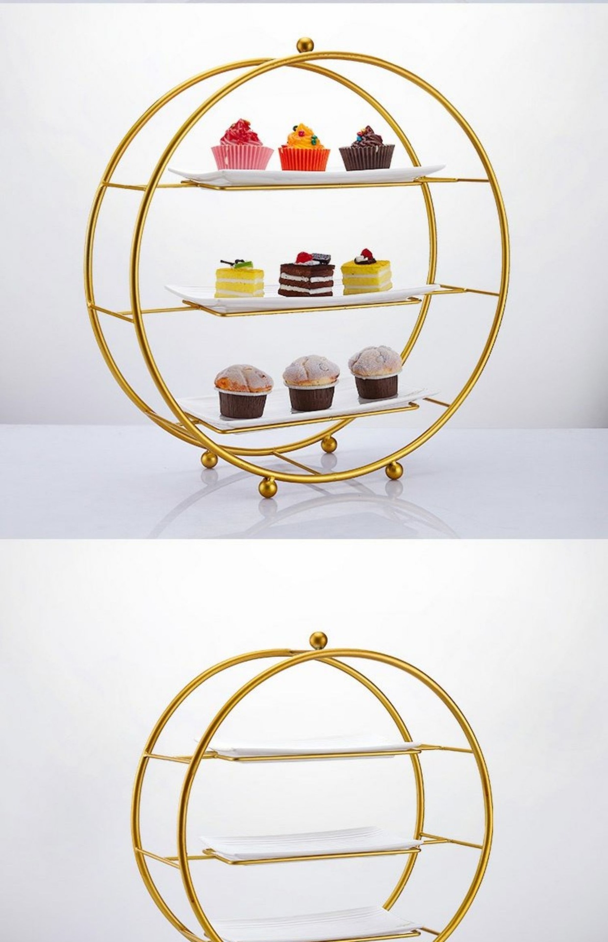 甜品台摆件展示架甜点糕点托盘冷餐茶歇摆台蛋糕架子下午茶点心架