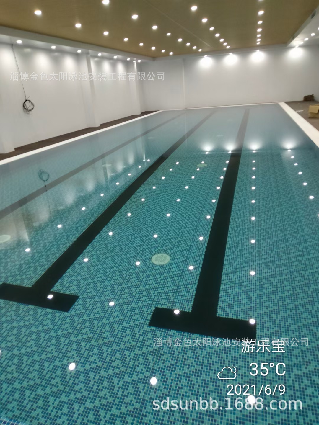 成人游泳池半标室内恒温游泳池健身房游泳池厂家生产