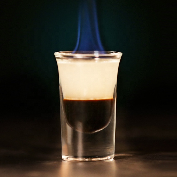 现货批发玻璃烈酒杯1oz酒吧烈酒杯家用白酒杯饭店酒杯可定logo