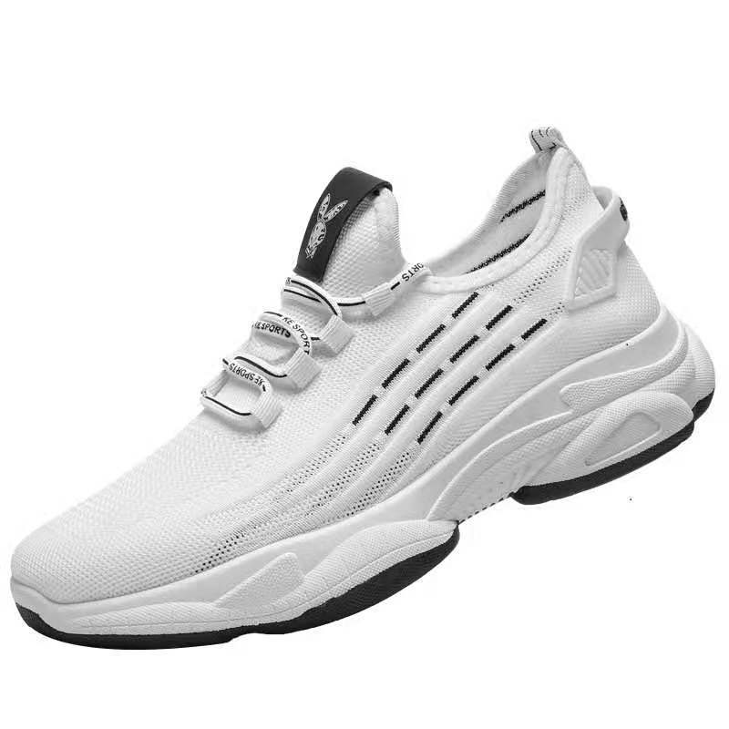 2021 New Fly-Kit Mesh Couple Casual Sports Versatile Fashion Shoes Running Breathable Non-Slip Korean Style Popular Women's Shoes