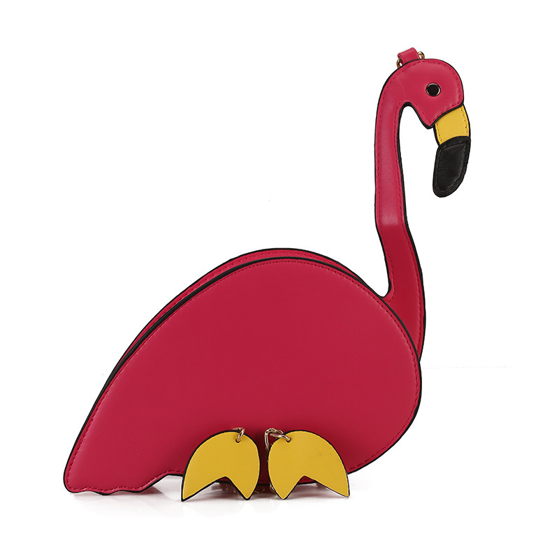 2021 Foreign Trade New Creative Animal Flamingo Shoulder Bag Funny Personality Cartoon Crossbody Bag Fashion Women's Bag Fashion