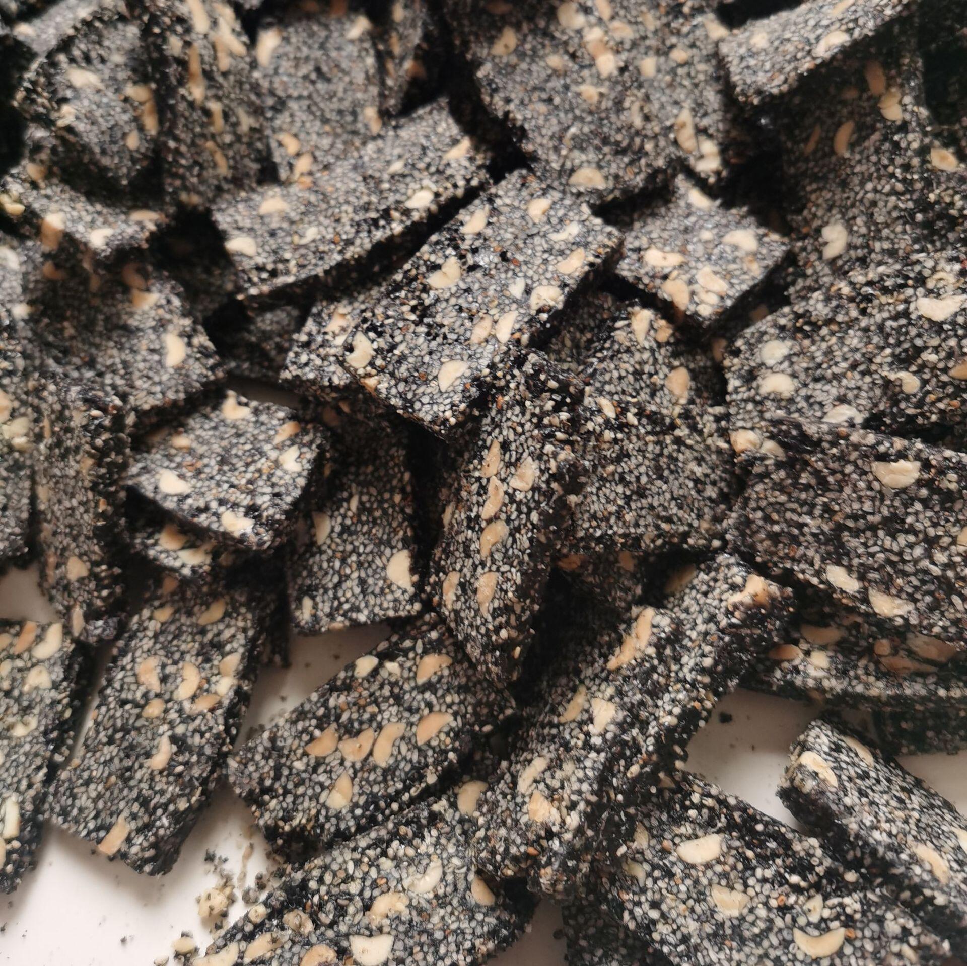 木糖醇花生黑芝麻片芝麻酥250g传统糕点抗饿孕妇儿童坚果休闲零食