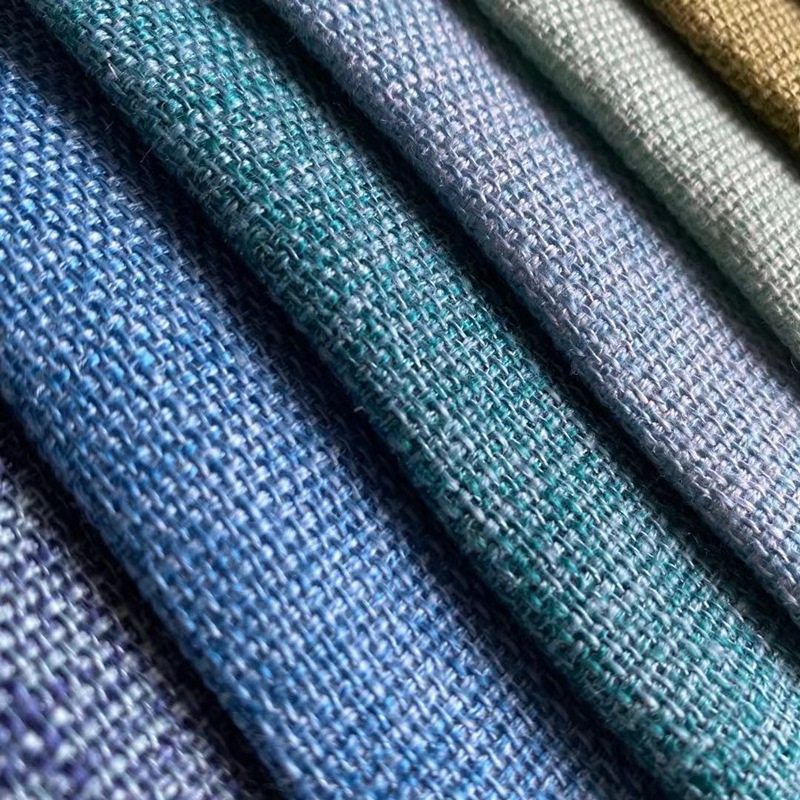 现货麻布批发 沙发布料棉麻布亚麻布面料抱枕坐垫沙发套 涂层工艺