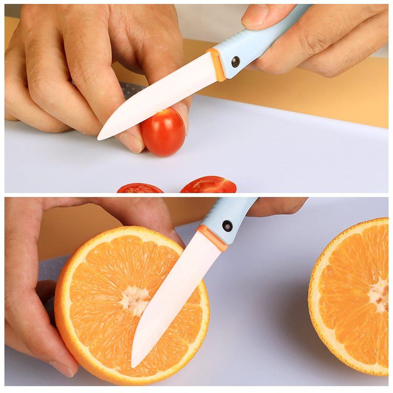 Ceramic Folding Fruit Knife Peeler Portable Fruit Knife Mini Household Knife Peeler