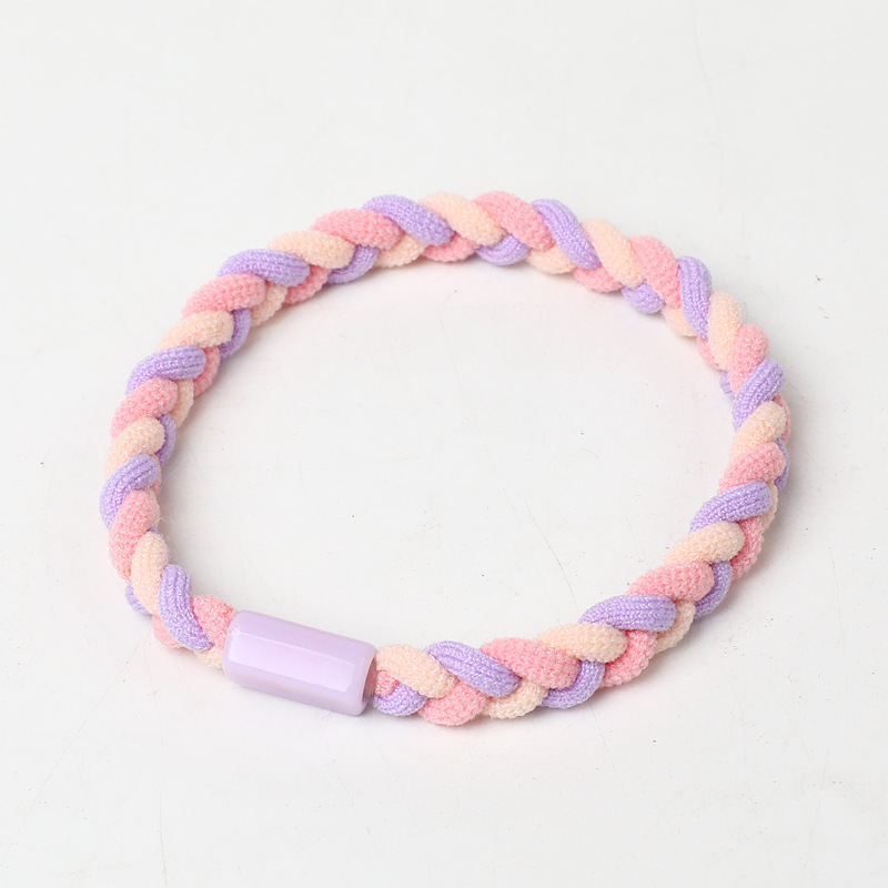 Korean Style Simple Headband Tie Hair Dough-Twist Style Plaits New Hair Accessories Elastic Rubber Band Headdress Hand-Woven Hair Ring