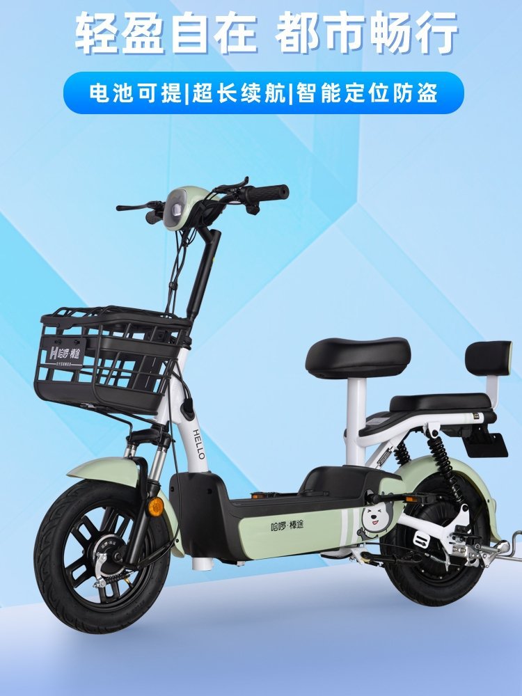 电动车新国标智能锂电池电动自行车电瓶车官方旗舰店h3se