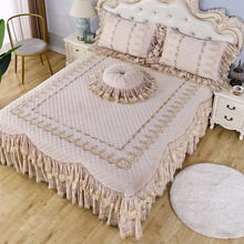 欣馨玥家用床品三件套床上用品欧式新款四季绗缝床盖床单枕头套件