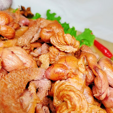 蛋包鸡杂蛋黄熏鸡蛋包卤蛋胞肠鸡蛋囊熟食鸡肠鸡肝熟即食东北熏酱