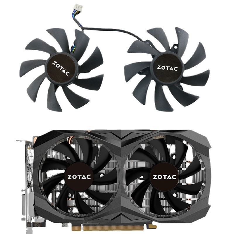 适用zotac索泰gtx1060 3gb amp公版1060显卡散热器风扇gfy09015h1