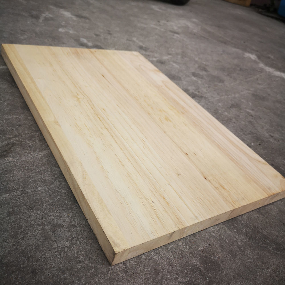 泰国橡胶木直拼板实木面板直拼板材免漆家具衣柜板材木头板子定制